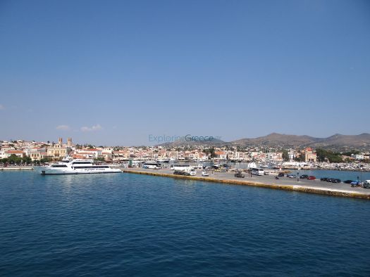 Aegina - Entrance to the port
