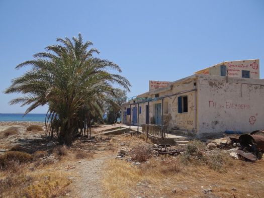 Cyclades - Anafi - Outer Roukounas Beach - Deserted Building
