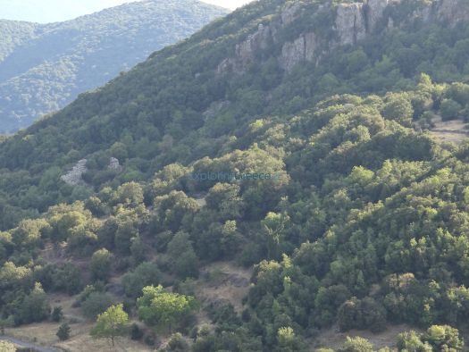 Perdikoneri - View to Akova's Hill and Castle