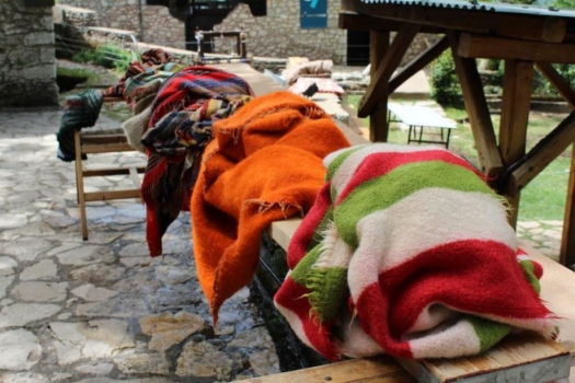 Revival of traditional washing cloth at water mill