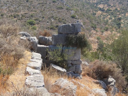 Agios Andreas - Acropolis of Ancient Anthinis - Walls Ruins