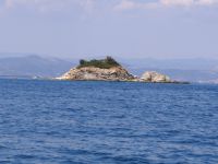The islet Peristeri in the bay of Vourvourou, Chalkidiki