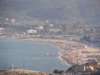 Panoramic view of the beach in Sarti, Sithonia