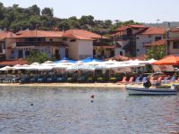 The picturesque fish village Ormos Panagias, located between Agios Nikolaos and Vourvourou