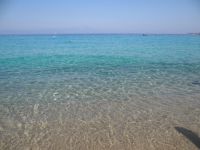 Exotic water colours on the beach of Armenistis in Sithonia