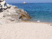 View of Armenistis beach on  the second leg of Chalkidiki