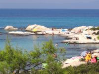 Panoramic view of Kavourotripes on the east side of Sithonia, Chalkidiki