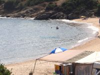 Achlada beach is located just before Sarti on the second leg of Chalkidiki