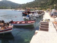 Small port across Achlada beach in Sithonia, Chalkidiki