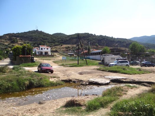 The small seaside village Platania, after Sarti, Chalkidiki