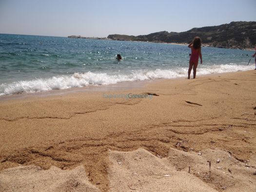 Exotic waters and soft sand at the beach Kriaritsi in Chalkidiki
