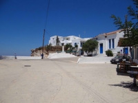 Pounta Square in Chora is a good spot to admire the sea view