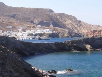 View of Karavostasis, the port of Folegandros