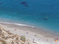 Katergo beach in south Folegandros from high above