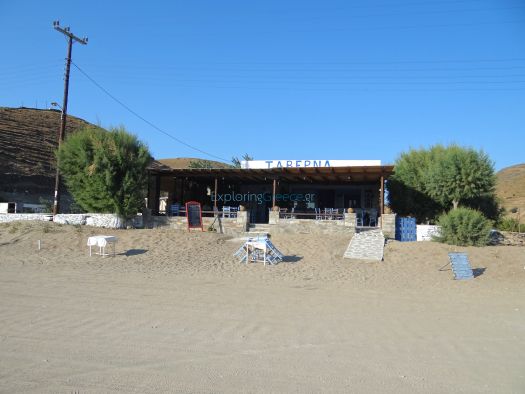Cyclades - Kythnos - Beach Apokrousi - tavern Nikitos