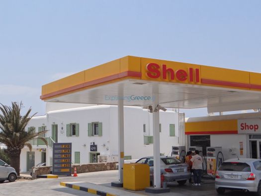 Mykonos- Vrisi- Shell gas station