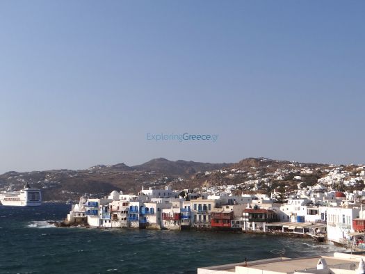 Mykonos- Chora- View from the Windmills