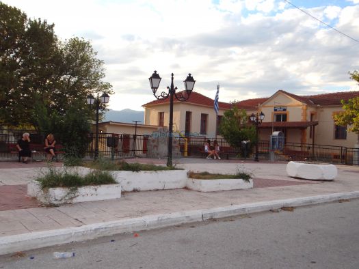 The square of the village Chortero in Serres