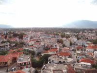 The town of Sidirokastro from high above