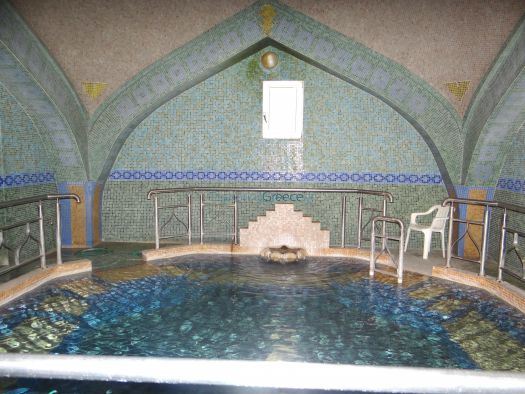 Indoor pool at the thermal baths in Sidirokastro