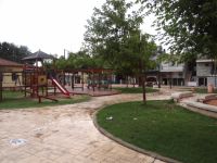 Square and playground in Rodopoli, Serres