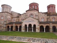 The impressive church of the holy monastery of Timiou Prodromou