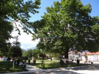 The square of the village Anatoli in Serres