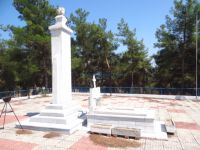 A monument for the lost soldiers in the village Triada, Serres