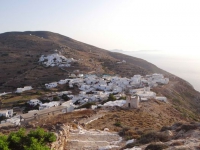 The village Chorio and the village Kastro that make up Chora in Sikinos