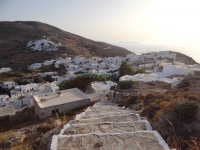 The two villages that make up Chora: Kastro and Chorio