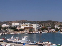 The marina in the bay of the village Finikas