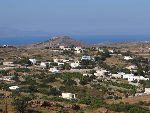 Chroussa village, built on a hillside
