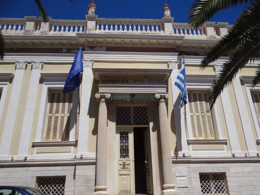 The mansion that was built in 1883, houses departments of the South Aegean Region
