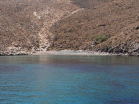 Grammata beach in the north part of Syros