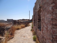 Deserted houses in the village San Michali, in the north part of Syros