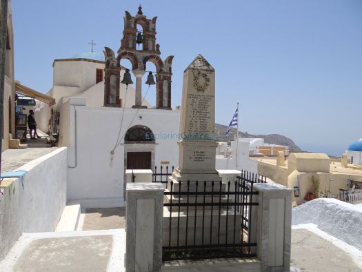 Cyclades - Santorini - Pyrgos - War Memorial